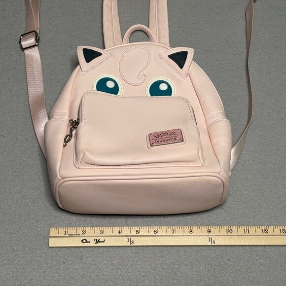Pokemon Loungefly Jigglypuff Mini Backpack Cosplay Faux Leather RARE - Picture 5 of 11